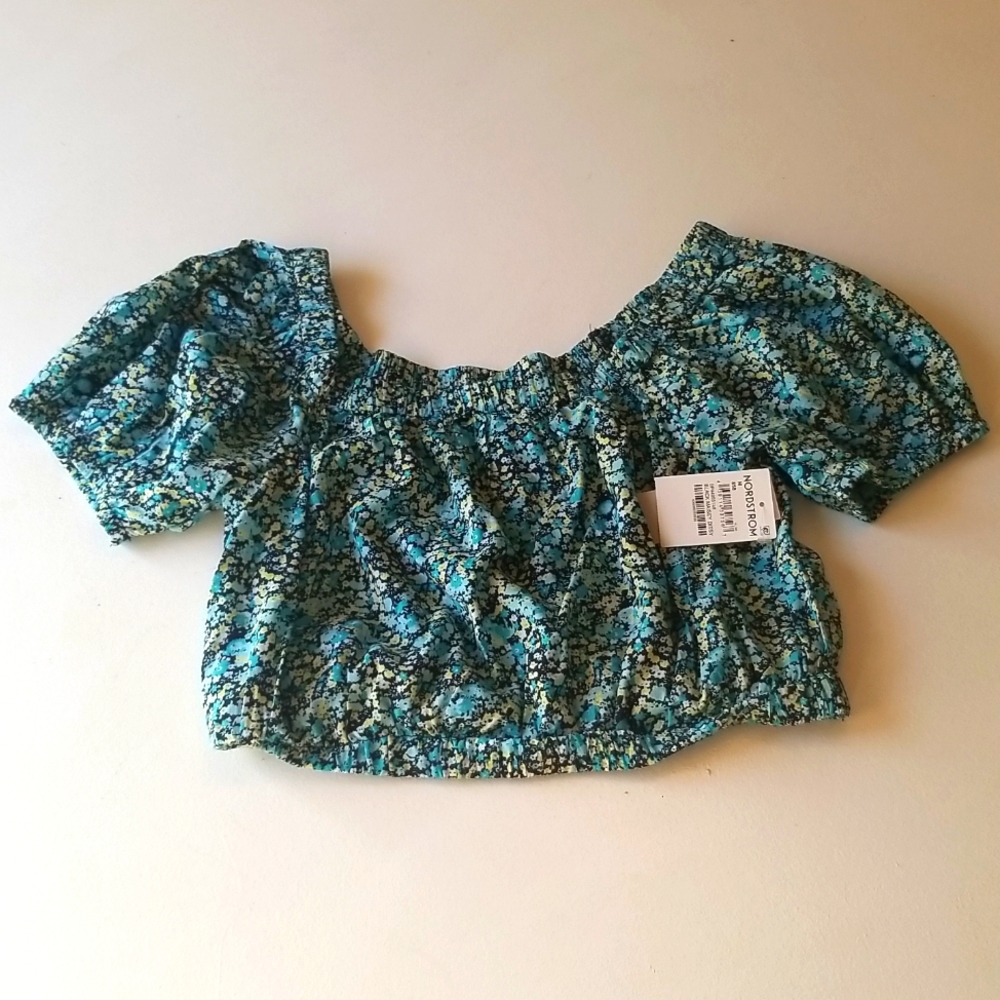 Floral Bubble crop top